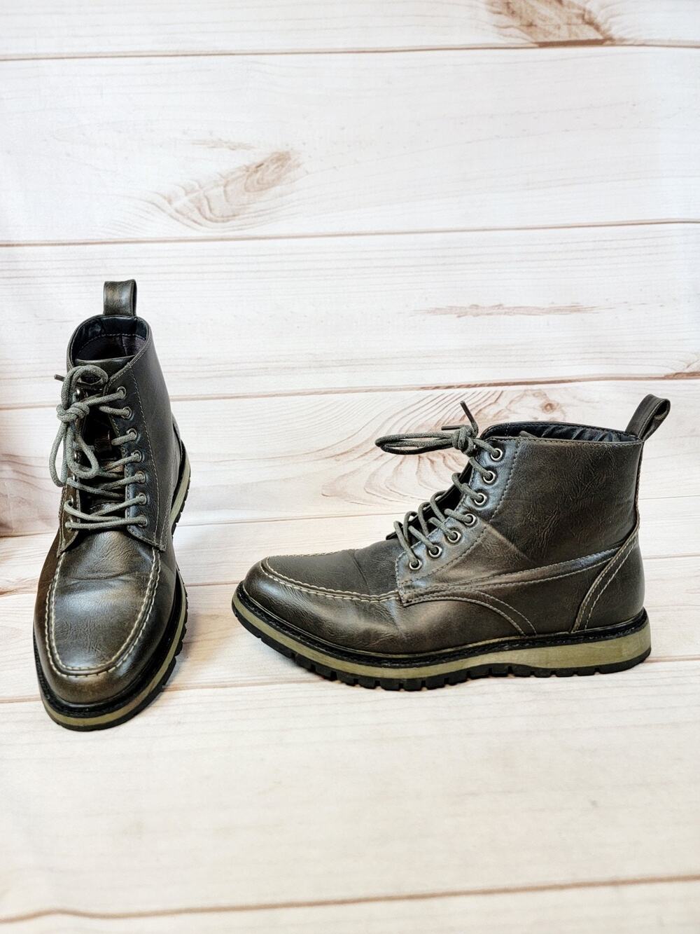 Hawke and Co. Sierra Boot Brown Size 9.5 Mens Shoes Memory Foam Leather
